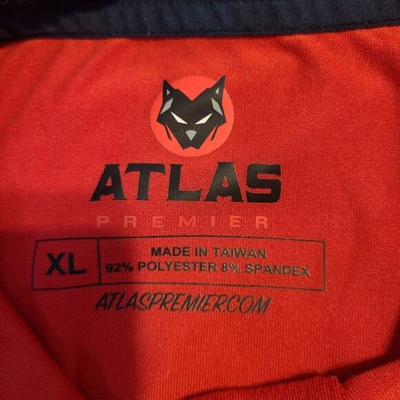 Atlas Premier Men's Golf Prfkt short sleeve Polo red and black size XL - Picture 7 of 10